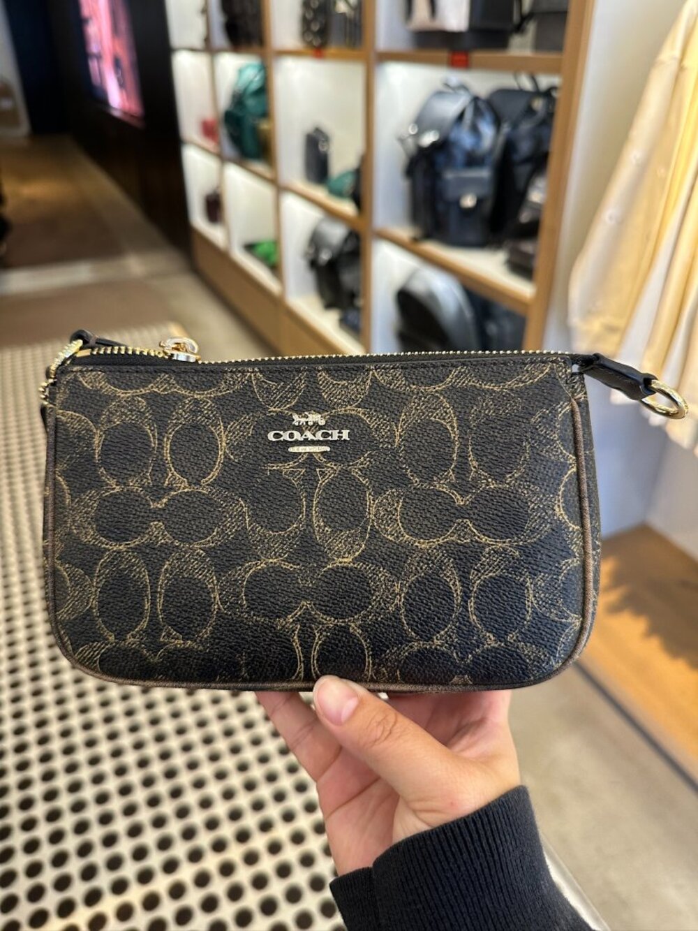 NWT! Coach CDW32 Nolita 19 In Loved Signature Canvas With Charms Gold/Brown